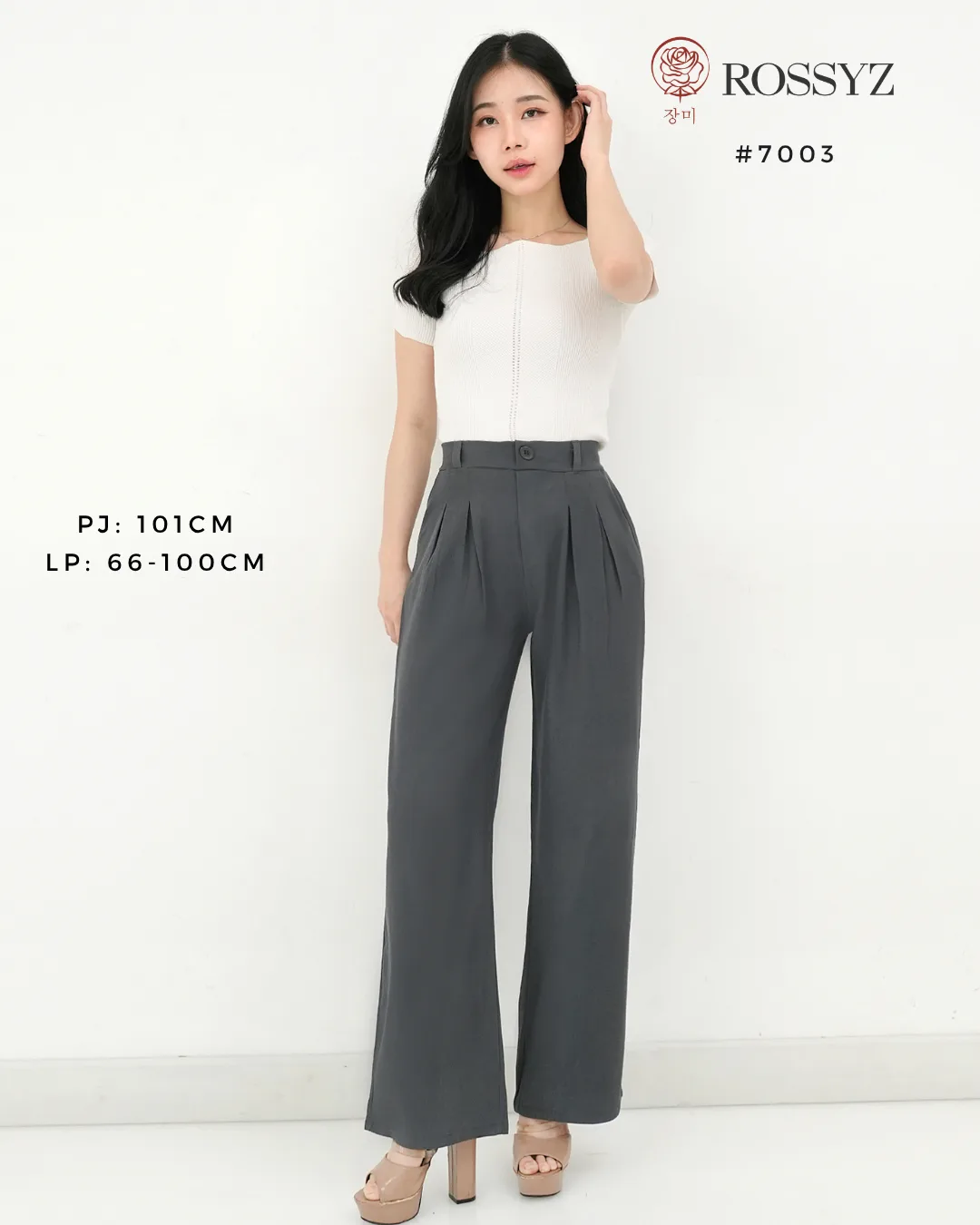 Celana Cutbray Pinggang Tinggi